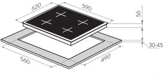 Индукционная варочная панель MAUNFELD MVI59.2FL-WH в Тюмени (preview 12)