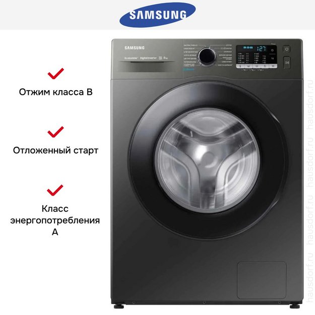 Стиральная машина Samsung WW80AGAS21AXLP в Тюмени (preview 11)