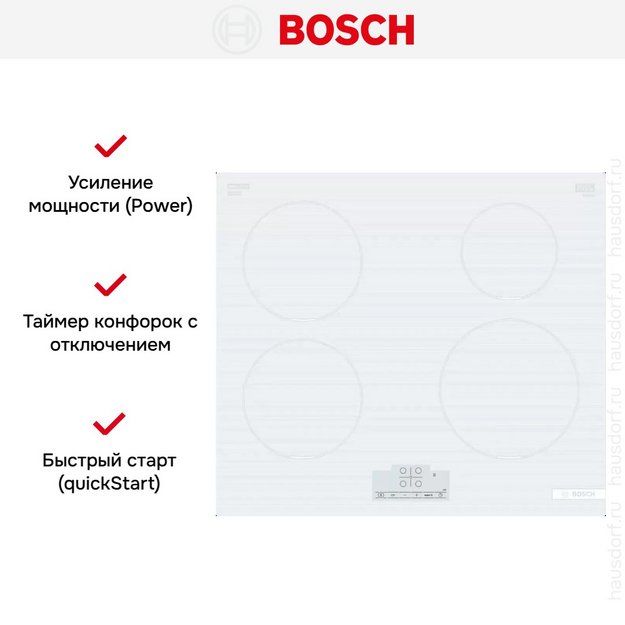 Индукционная варочная панель Bosch PUE612BB1J в Тюмени (preview 7)