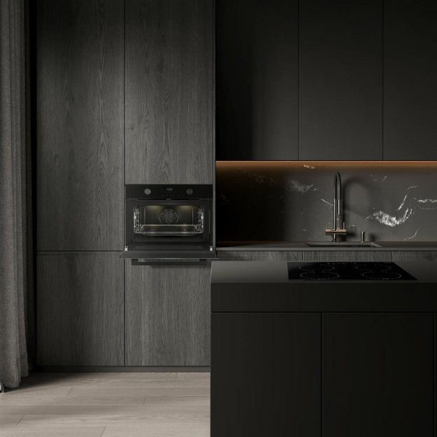 Компактный духовой шкаф с СВЧ Weissgauff OE 4551 DB Black Edition в Тюмени (preview 10)
