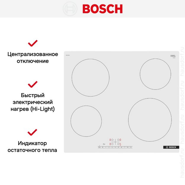 Электрическая варочная панель Bosch PKE612FA2E в Тюмени (preview 4)