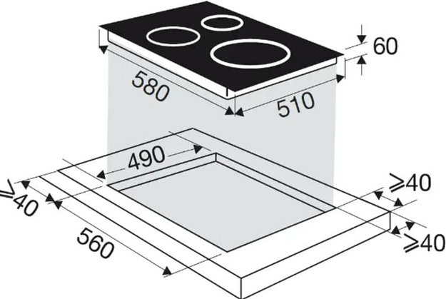 Индукционная варочная панель Brandt BPI364DPW в Тюмени (preview 4)