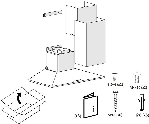 Вытяжка Pando P-221/70 IX 730 E.C.S. 230/50 в Тюмени (preview 4)