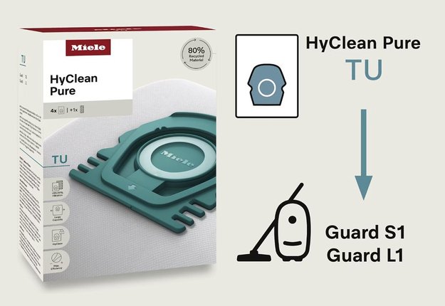 Комплект мешков-пылесборников Miele TU HyClean 3D в Тюмени (preview 2)