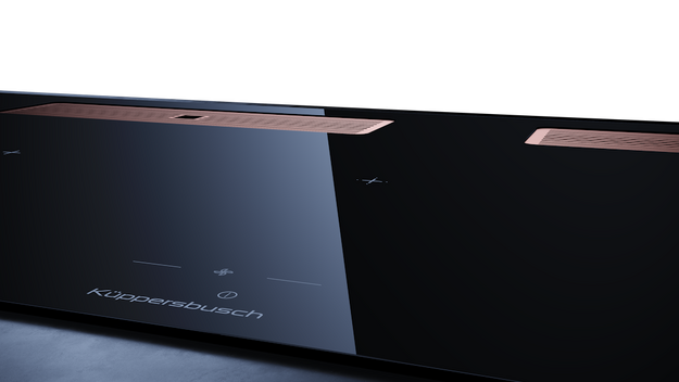 Индукционная варочная поверхность с вытяжкой Kuppersbusch KMI 12850.0 SR-E Copper в Тюмени (preview 5)