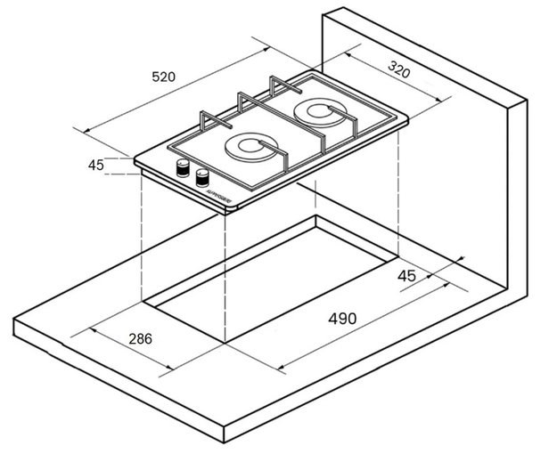 Газовая варочная панель Kuppersberg FBG 36 WG в Тюмени (preview 7)