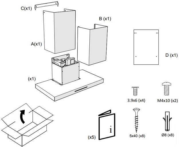 Вытяжка Pando P-401/80 IX 1050 SEC PLUS в Тюмени (preview 4)