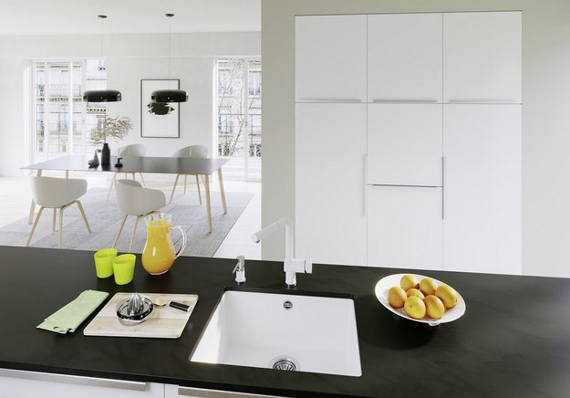 Мойка BLANCO ROTAN 500-U Silgranit мягкий белый в Тюмени (preview 2)