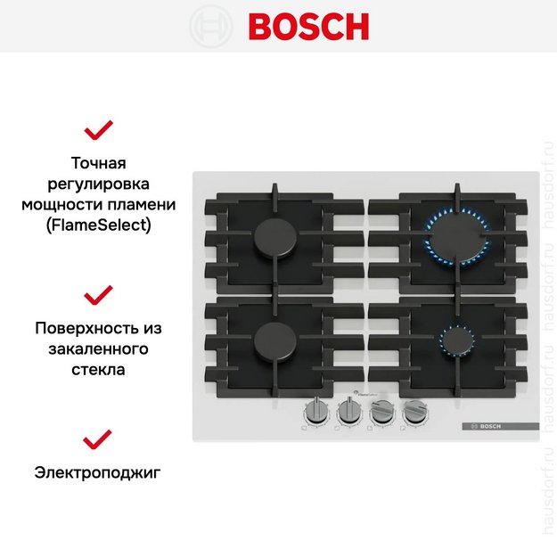 Газовая варочная панель Bosch PPP6A2I40R в Тюмени (preview 6)