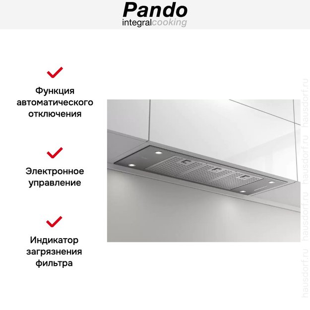 Встраиваемая вытяжка Pando EVO/780.11 INOX V.850 SEC в Тюмени (preview 5)