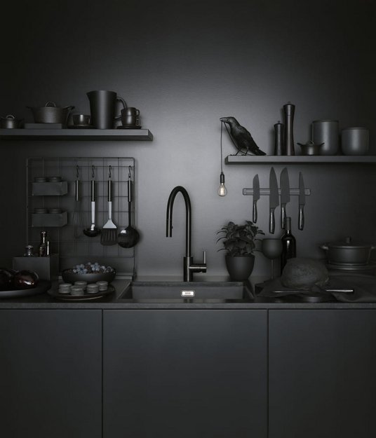 Смеситель Franke Eos Neo Pull Down черный матовый в Тюмени (preview 5)