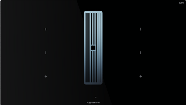 Индукционная варочная панель с вытяжкой Kuppersbusch KMI 9350.0 SR Stainless steel в Тюмени (preview 1)