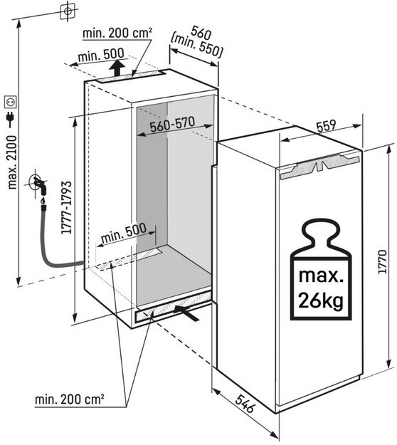 Встраиваемая морозильная камера Liebherr SIFNAe 5188 Peak в Тюмени (preview 5)
