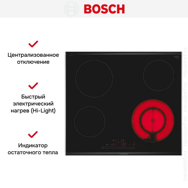 Электрическая варочная панель Bosch PKF675FP2E в Тюмени (preview 7)