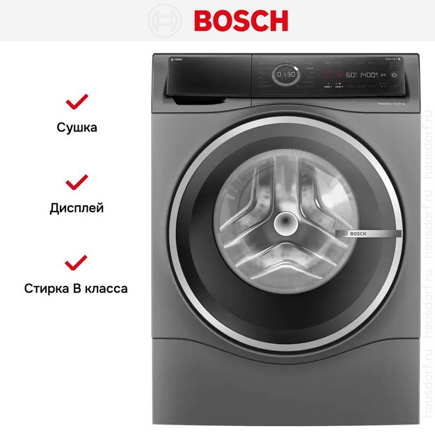 Стирально-сушильная машина Bosch WNC254ARSN в Тюмени (preview 13)
