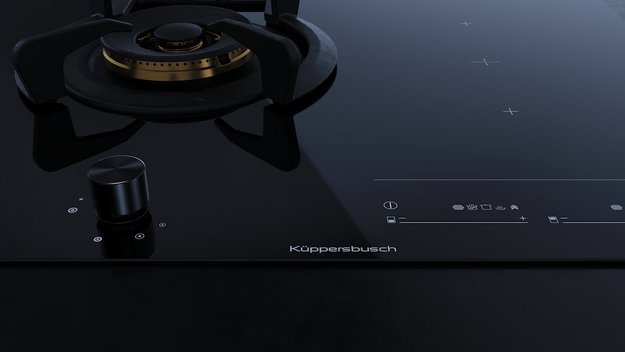 Газовая варочная панель с индукцией Kuppersbusch KIG 6850.0 SR-E5 Black Velvet в Тюмени (preview 7)
