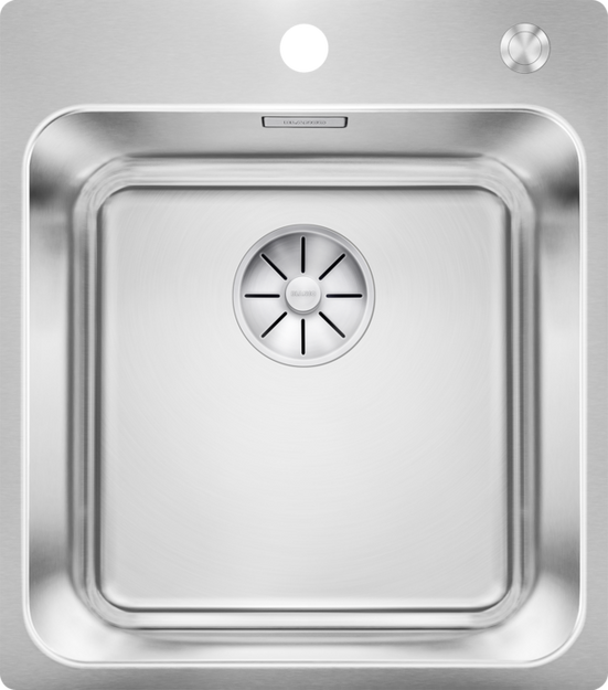Мойка BLANCO SOLIS 400-IF/A нержавеющая сталь, клапан-автомат в Тюмени (preview 1)