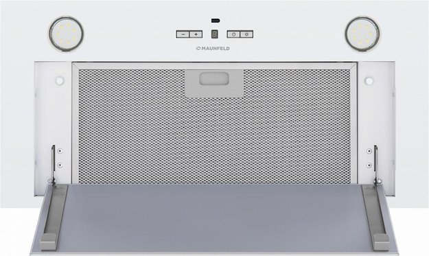 Встраиваемая кухонная вытяжка MAUNFELD Fantasy 1000ST 60 белое стекло в Тюмени (preview 4)