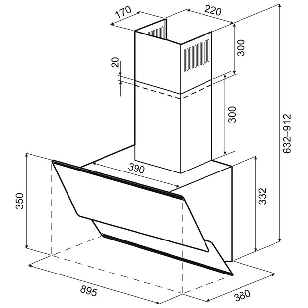Вытяжка Krona IRMA A 900 white S в Тюмени (preview 16)