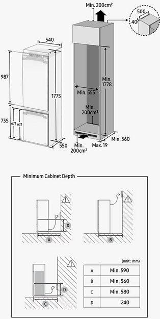 Встраиваемый холодильник Samsung BRB26705EWW в Тюмени (preview 10)