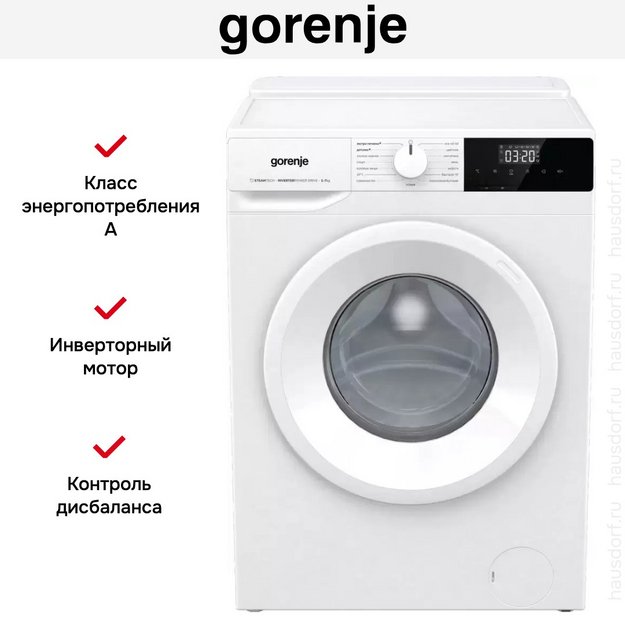 Стиральная машина Gorenje W2NHPI72SCSIRV в Тюмени (preview 23)