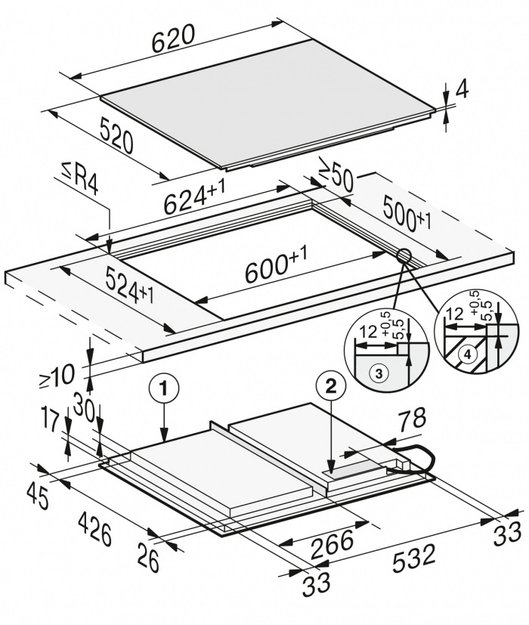 Варочная панель Miele KM 7867-1 FL в Тюмени (preview 3)