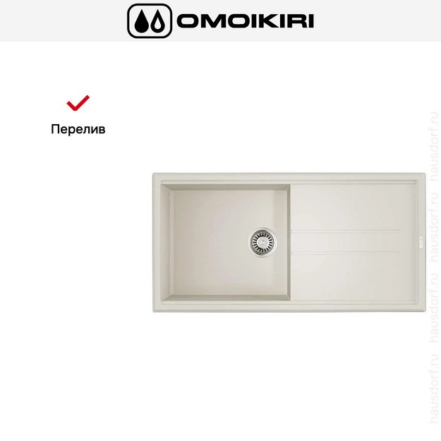 Мойка Omoikiri TEDORI 100 WH в Тюмени (preview 7)