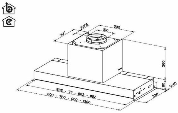 Вытяжка Faber IN-NOVA ZERO DRIP LITE A90 в Тюмени (preview 6)