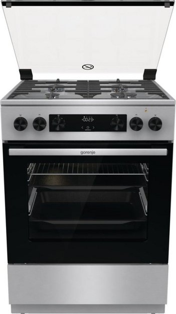 Комбинированная плита Gorenje GKS6C70XF в Тюмени (preview 1)
