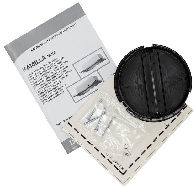 Вытяжка Krona Kamilla slim 600 black/inox (2 мотора) в Тюмени (preview 10)