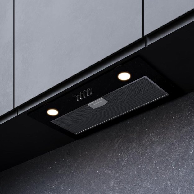 Встраиваемая вытяжка Krona LUISA 600 GLASS BLACK PB в Тюмени (preview 2)