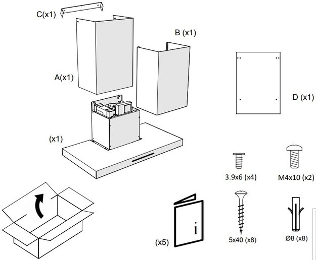 Вытяжка Pando P-401/90 IX V.750 SEC 230/50 в Тюмени (preview 4)