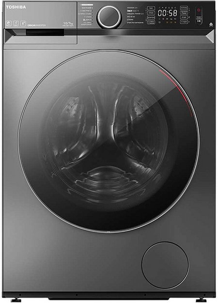 Стирально-сушильная машина Toshiba TWD-BM110GF4RU(SK) в Тюмени (preview 1)