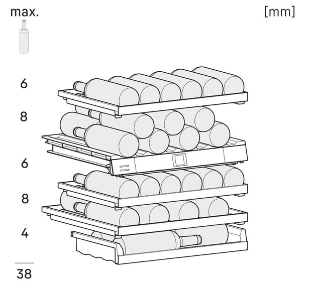 Встраиваемый винный шкаф Liebherr UWpri 3762 Vinidor Selection в Тюмени (preview 6)