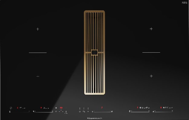 Варочная панель с вытяжкой Kuppersbusch KMI 8590.0 SR Gold в Тюмени (preview 1)