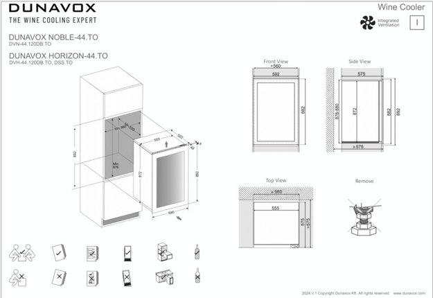 Встраиваемый винный шкаф Dunavox DVH-44.120DMB.TO в Тюмени (фото 12) Встраиваемый винный шкаф Dunavox DVH-44.120DMB.TO в Тюмени (preview 12)