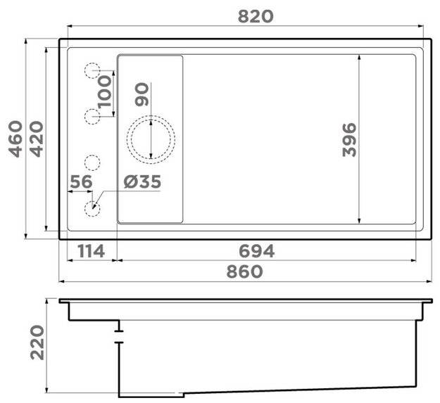 Мойка Omoikiri Kinaru Pro 86-U/I CN Canyon в Тюмени (preview 10)