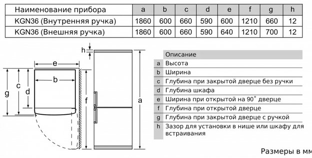 Холодильник с нижней морозильной камерой BOSCH KGN36NL21R в Тюмени (preview 7)