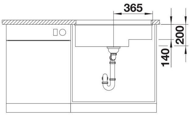 Мойка BLANCO SUBLINE 700-U Level Silgranit мягкий белый в Тюмени (preview 6)