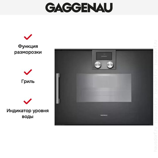 Духовой шкаф - пароварка Gaggenau BSP 250-101 в Тюмени (preview 5)