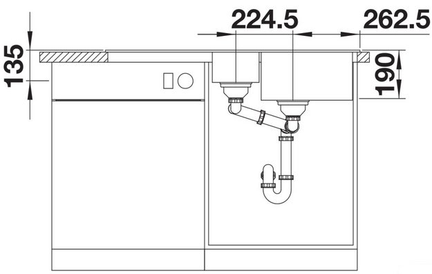 Мойка BLANCO LEGRA 6 S Silgranit черный в Тюмени (preview 4)