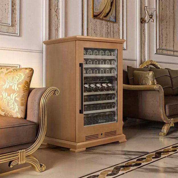 Винный шкаф Meyvel MV77PRO-KBT2 (Натуральный бук) в Тюмени (preview 2)