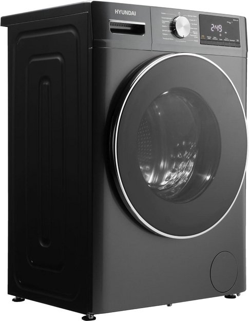 Стирально-сушильная машина Hyundai WFD8401 темно-серый в Тюмени (preview 4)