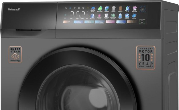 Стиральная машина Weissgauff WM 39107 Full Touch Inverter Steam Grey в Тюмени (preview 5)