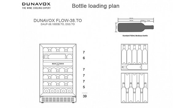 Встраиваемый винный шкаф Dunavox DAUF-38.100DMB в Тюмени (фото 5) Встраиваемый винный шкаф Dunavox DAUF-38.100DMB в Тюмени (preview 5)