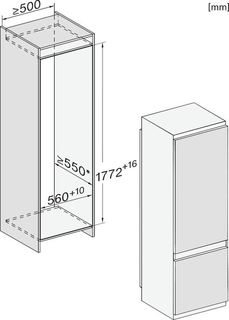 Встраиваемый холодильник Miele KF 7731 E в Тюмени (preview 8)