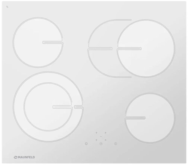 Варочная панель Maunfeld MVCE59.4HL.1SM1DZT-WH в Тюмени (preview 1)