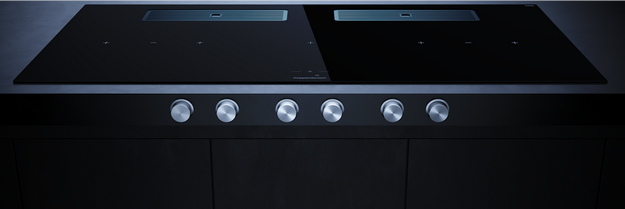 Индукционная варочная поверхность с вытяжкой Kuppersbusch KMI 12850.0 SR-E Stainless steel в Тюмени (preview 2)