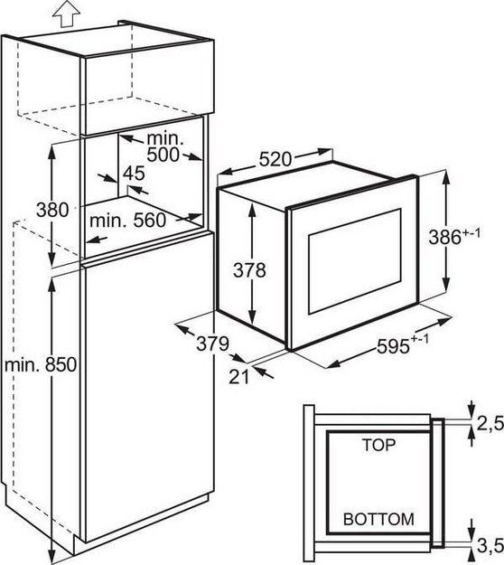 Встраиваемая микроволновая печь AEG OS5GM251EB в Тюмени (preview 5)