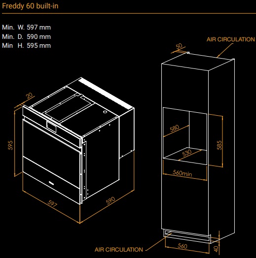 Шкаф шоковой заморозки Irinox Freddy 60 HF602350001 (нержавеющая сталь/черный) в Тюмени (preview 12)